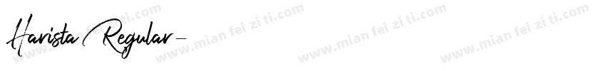 Harista Regular字体转换